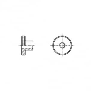 Knurled nut DIN 466