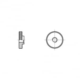 Knurled nut DIN 467