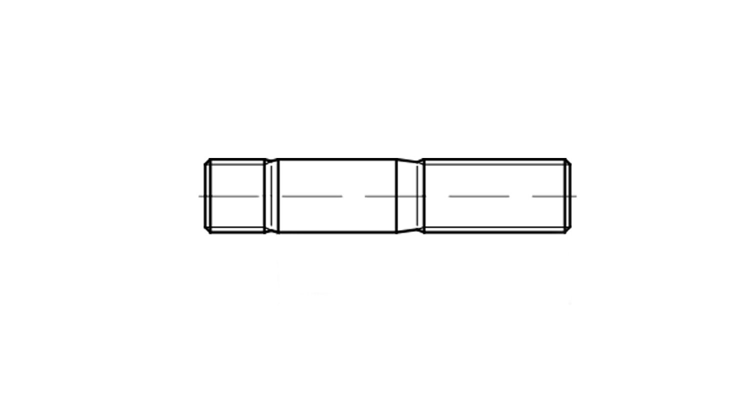 Threaded rod with tolerance 1d DIN 938