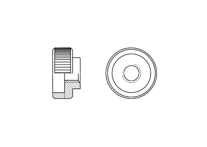 DIN 6303 Knurled nut