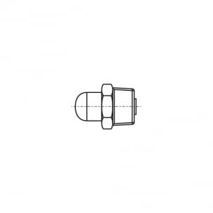 DIN 3402 Semi-circular grease fitting with a semicircular head