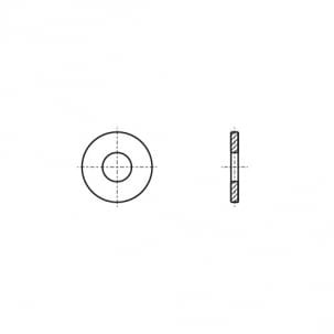 Flat washer DIN 1441
