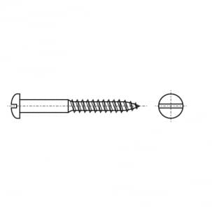 GOST 1146-80 Semi-countersunk head screw with straight slot