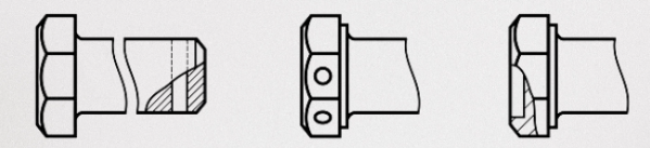 Fig. 4 Variants of execution of bolts