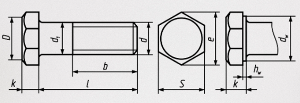 Pdetermination of hardware sizes on drawings